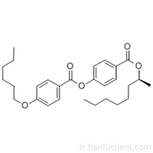 Acide benzoïque, ester 4- (hexyloxy) -, 4 - [[[(1S) -1-méthylheptyl] oxy] carbonyl] phénylique CAS 87321-20-8